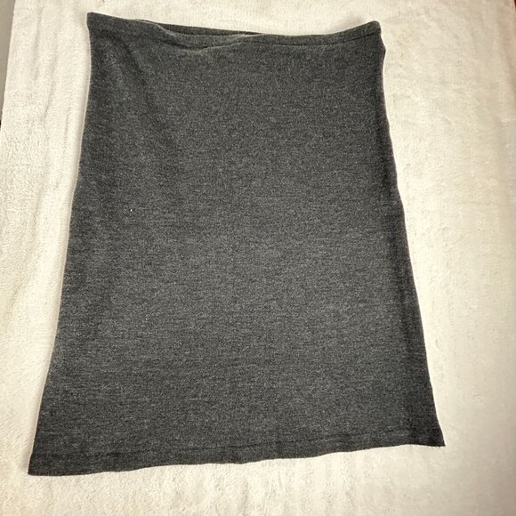 Cabi Gray Knit Pencil Skirt Large Nylon & Spandex - Picture 1 of 8